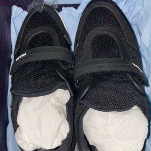 Prada sneakers cloud bust trainer #prada #sneakers black white strap on 9.5